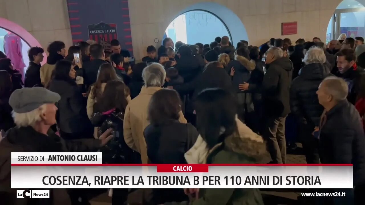 Cosenza, riapre la Tribuna B per 110 anni di storia