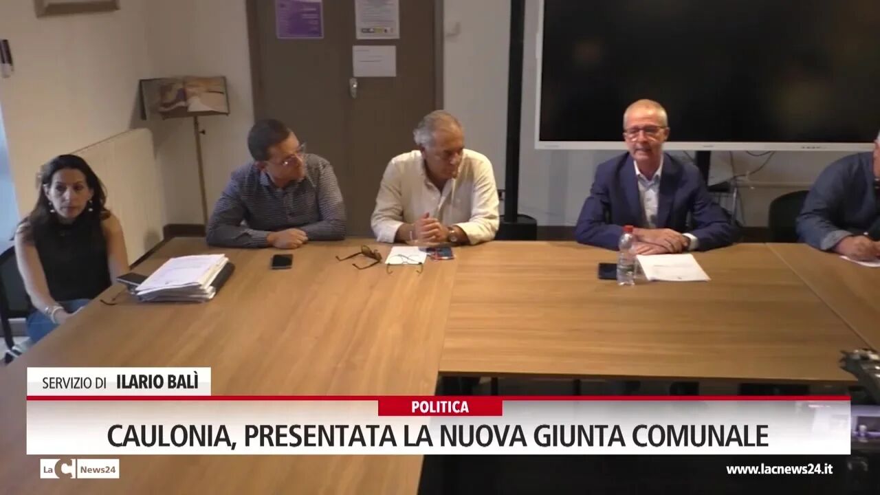 Caulonia, presentata la nuova giunta comunale