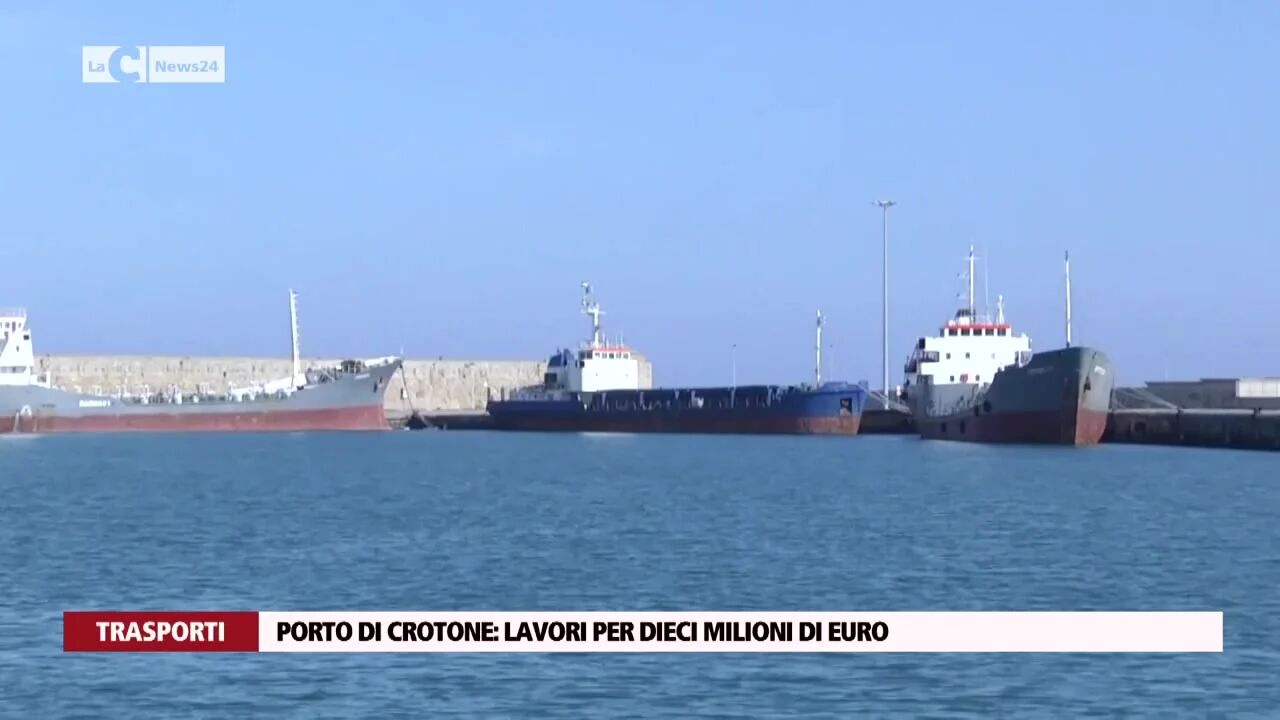 Porto di Crotone: lavori per dieci milioni di euro