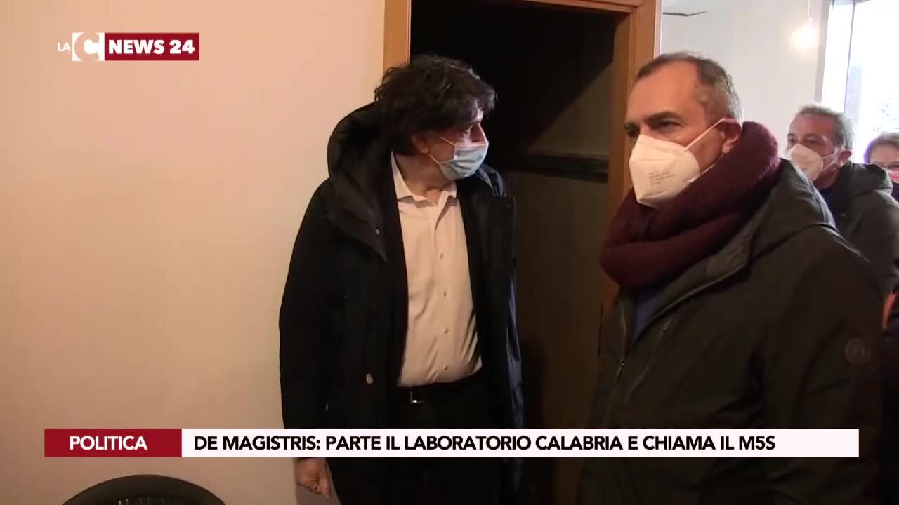 De Magistris: parte il laboratorio Calabria e chiama il M5S