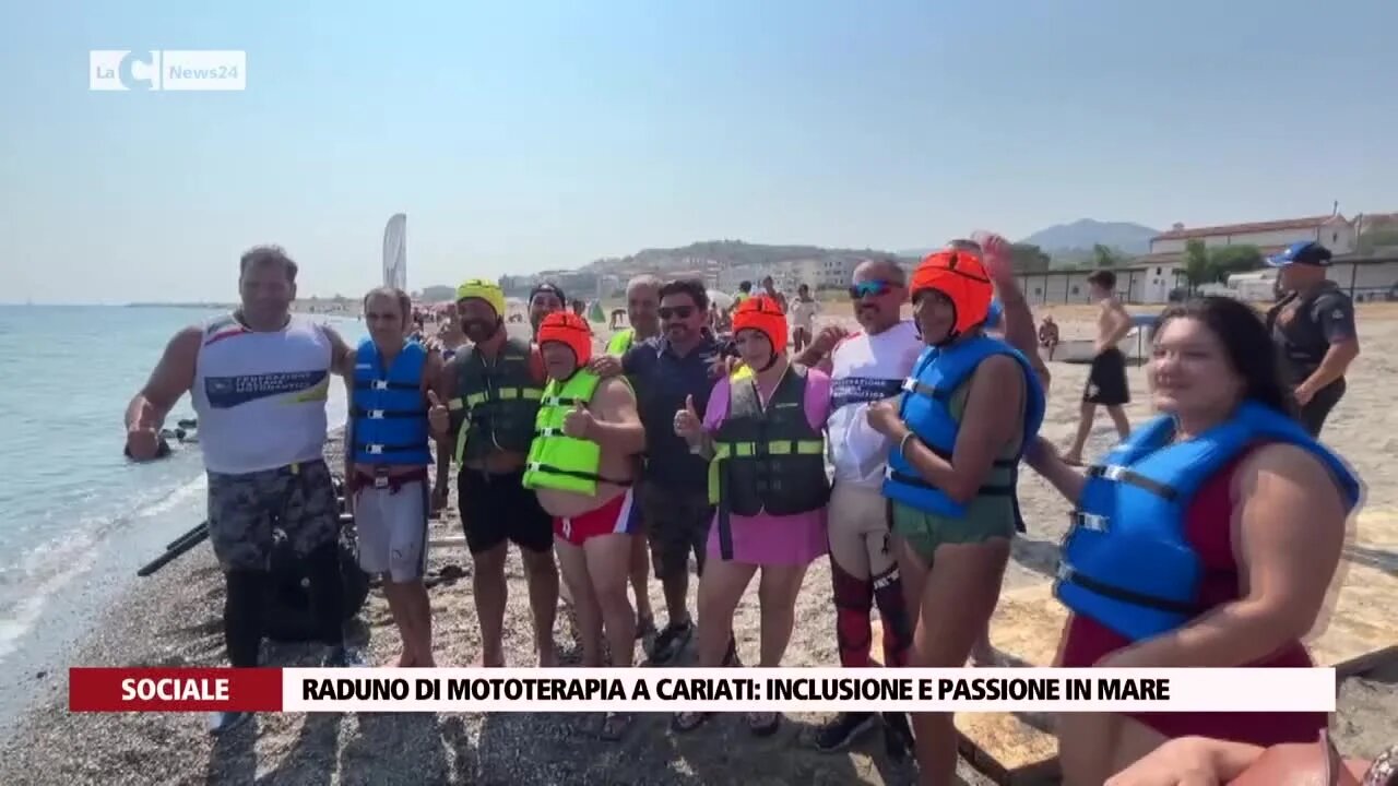 Raduno di mototerapia a Cariati inclusione e passione in mare