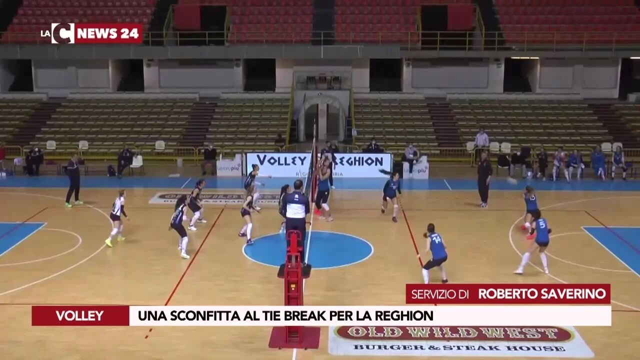 Una sconfitta al tie break per la Reghion