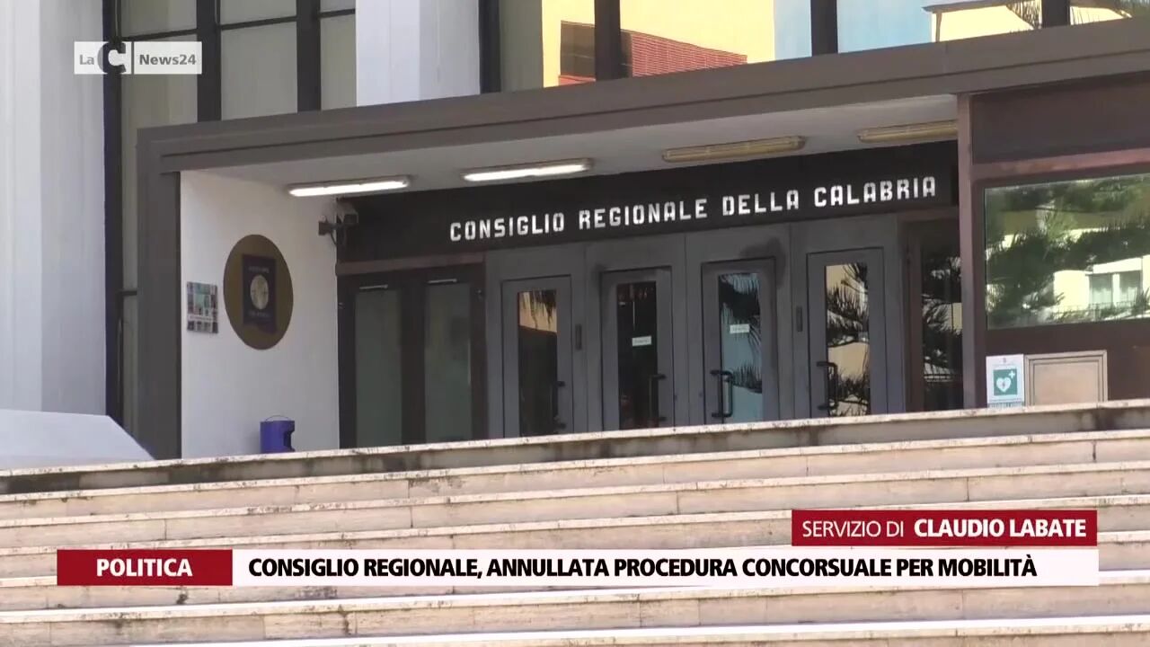 Consiglio regionale, annullata procedura concorsuale per mobilità