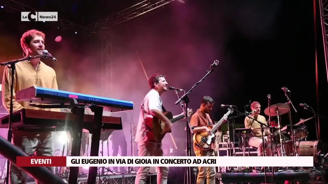 Gli Eugenio in via di Gioia in concerto ad Acri