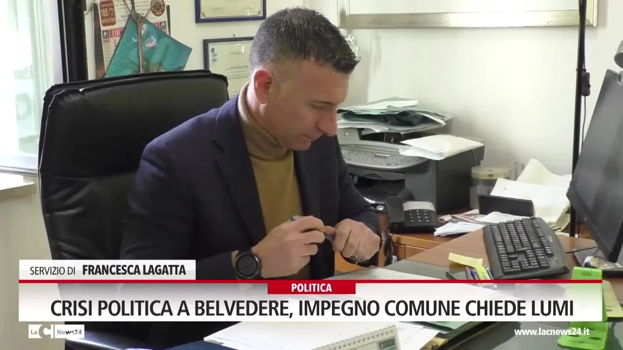 Crisi politica a Belvedere, impegno comune chiede lumi