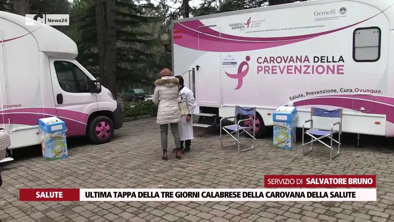 Ultima tappa della tre giorni calabrese della carovana della salute