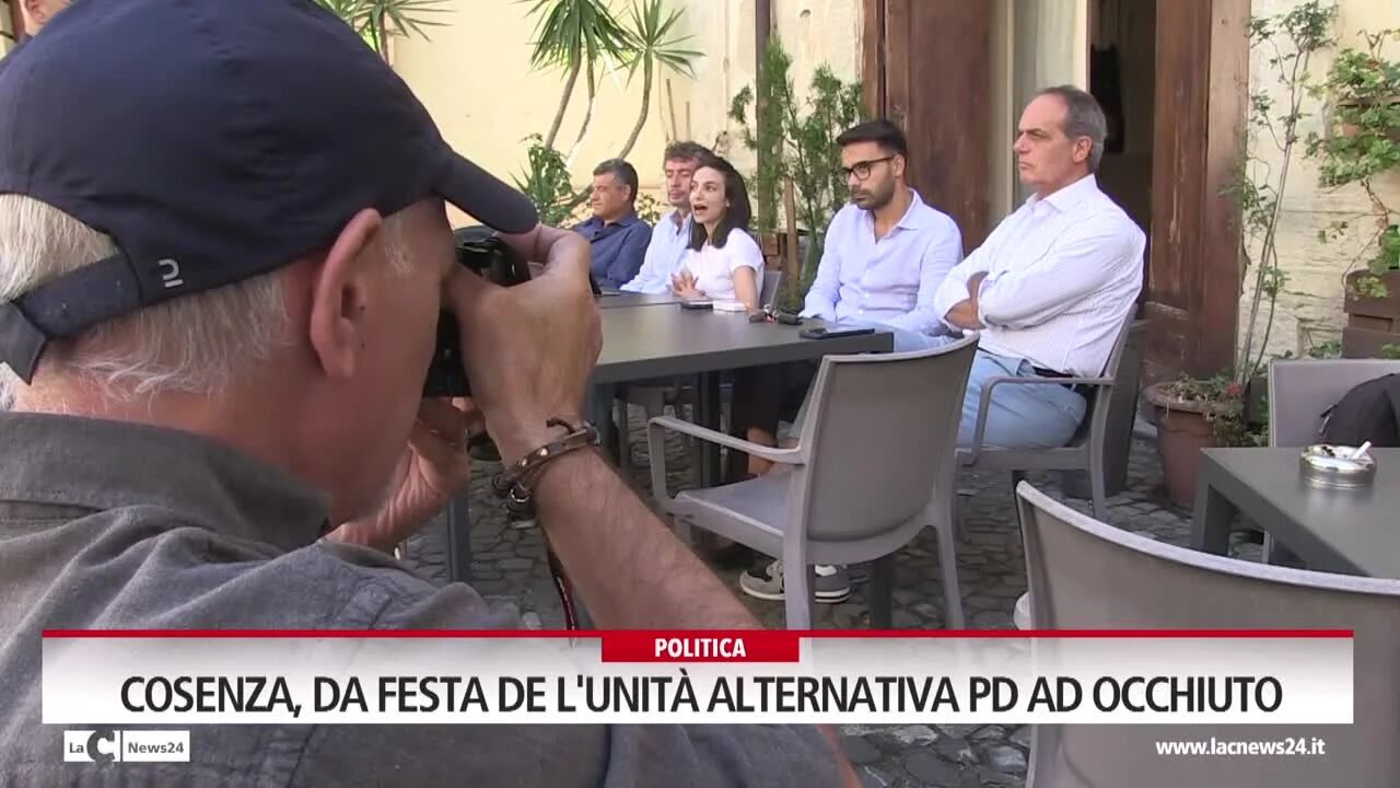 Cosenza, da Festa de l'Unità alternativa Pd ad Occhiuto