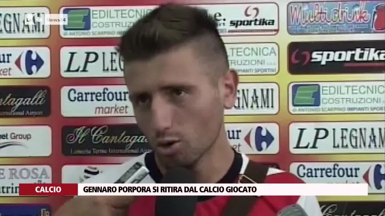 Gennaro Porpora si ritira dal calcio giocato