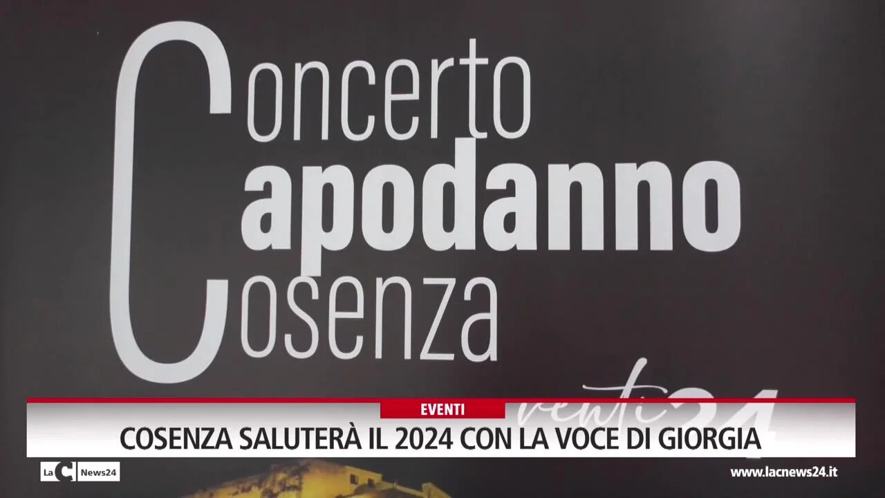 Cosenza saluterà il 2024 con la voce di Giorgia