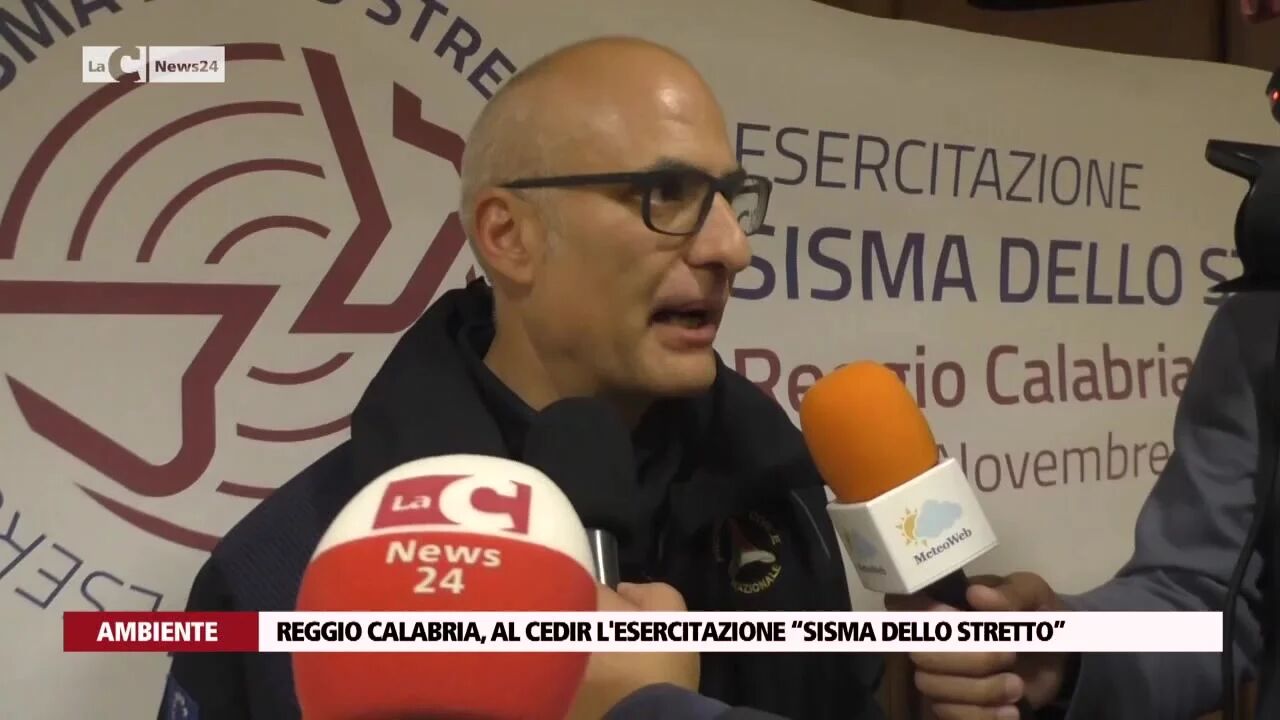 Reggio Calabria, al Cedir l'esercitazione “Sisma dello Stretto”