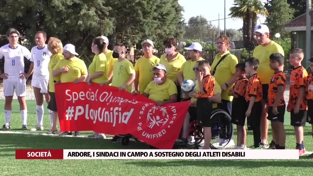 Ardore, i sindaci in campo a sostegno degli atleti disabili