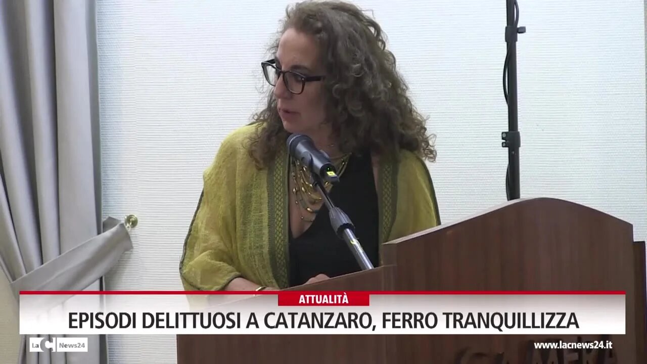 Episodi delittuosi a Catanzaro, Ferro tranquillizza