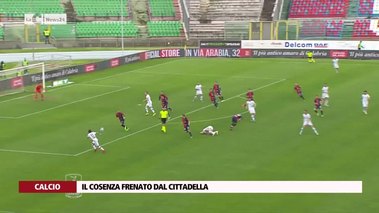 Il Cosenza frenato dal Cittadella