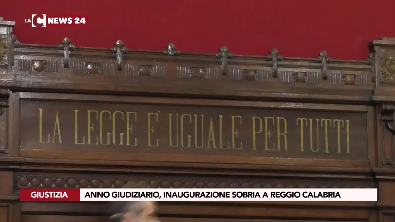 Anno giudiziario, inaugurazione sobria a Reggio Calabria