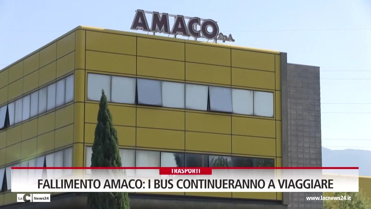 Fallimento Amaco: i bus continueranno a viaggiare