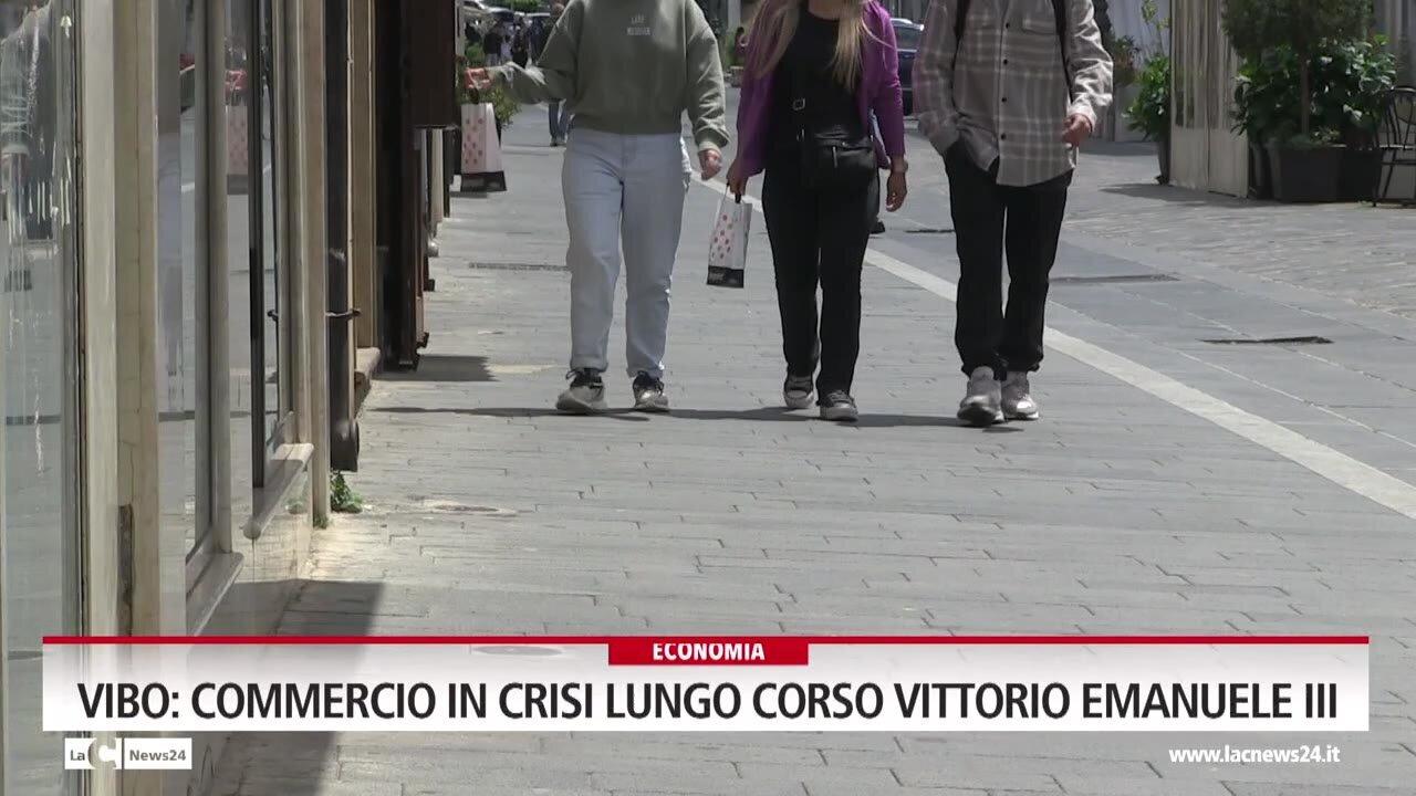 Vibo, commercio in crisi lungo corso Vittorio Emanuele III