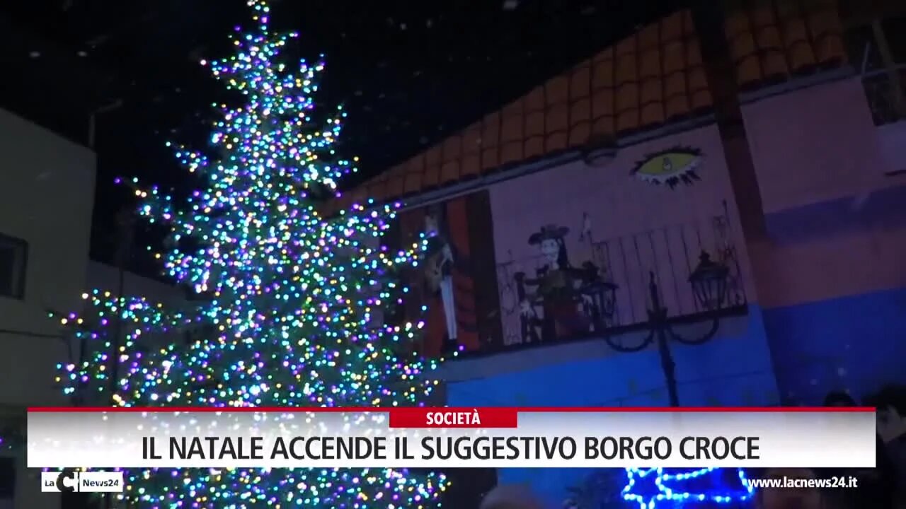 Il Natale accende il suggestivo Borgo Croce