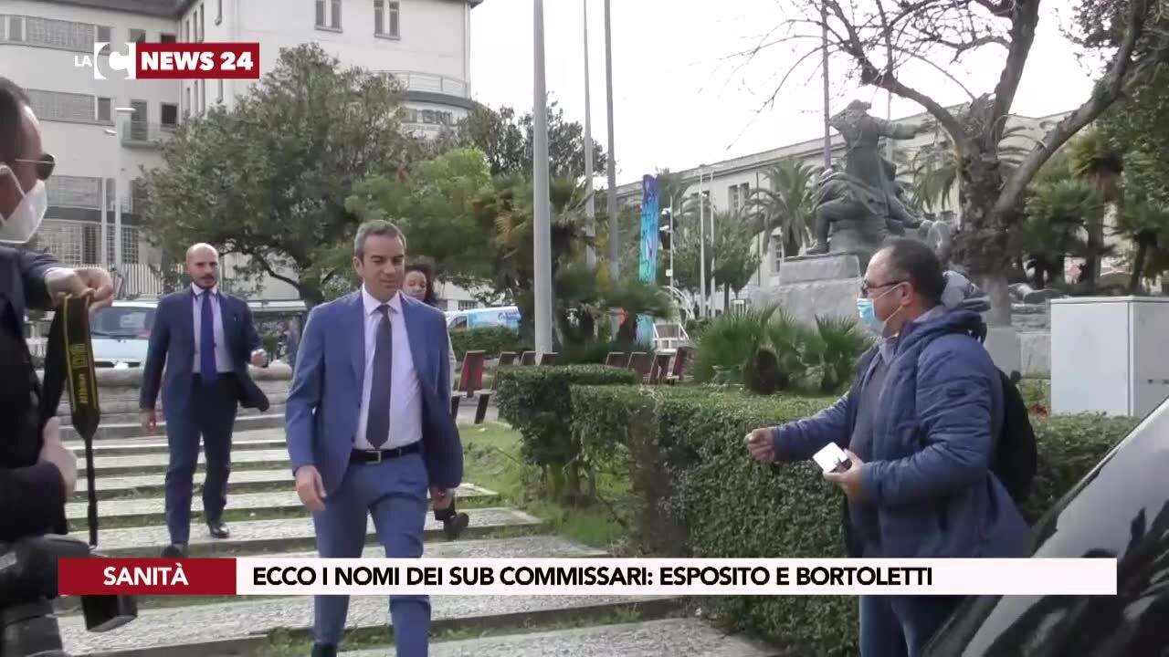Sanità, ecco i nomi dei sub commissari: Esposito e Bortoletti