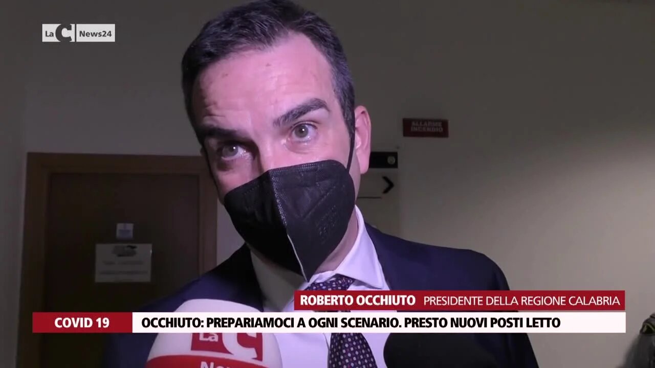 Covid Calabria, Occhiuto presiede l’Unità di crisi: «Ci prepariamo a ogni scenario, anche il più cupo»