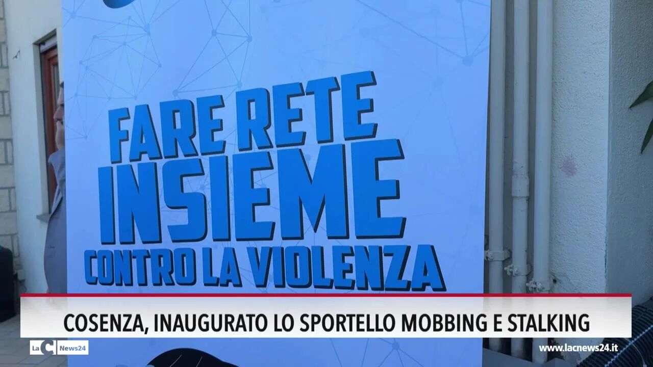 Cosenza, inaugurato lo sportello mobbing e stalking