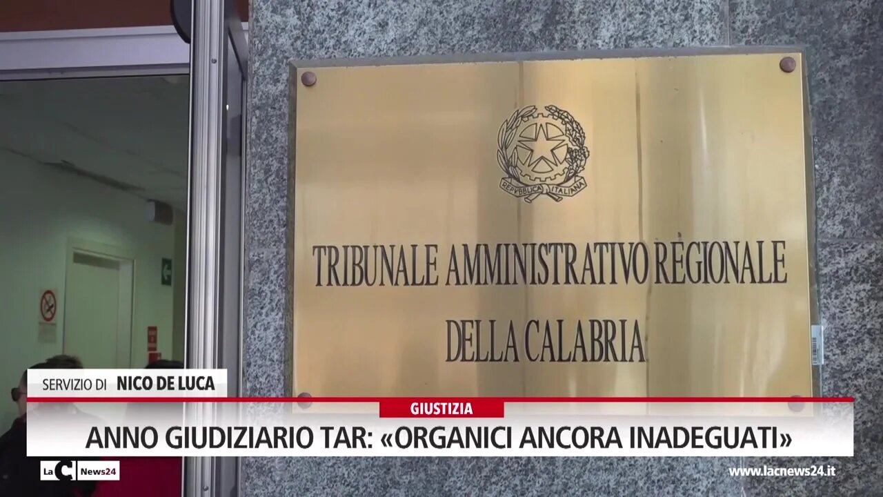 Anno giudiziario Tar «organici ancora inadeguati»