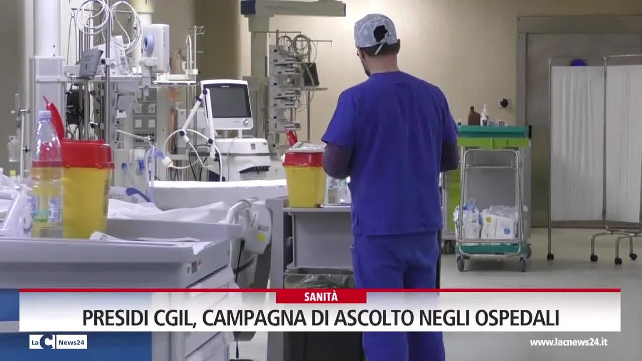 Presidi Cgil, campagna di ascolto negli ospedali