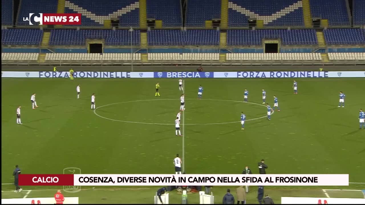 Cosenza, diverse novità in campo nella sfida al Frosinone
