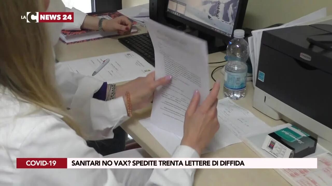 Sanitari no vax? Spedite trenta lettere di diffida