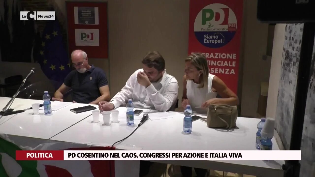 Pd cosentino nel caos, congressi per azione e Italia Viva