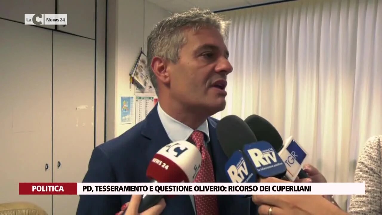 Pd, tesseramento e questione Oliverio ricorso dei cuperliani