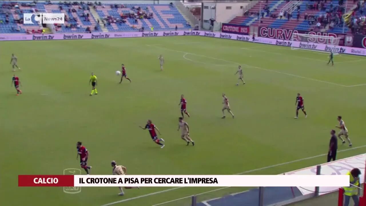 Il Crotone a Pisa per cercare l'impresa