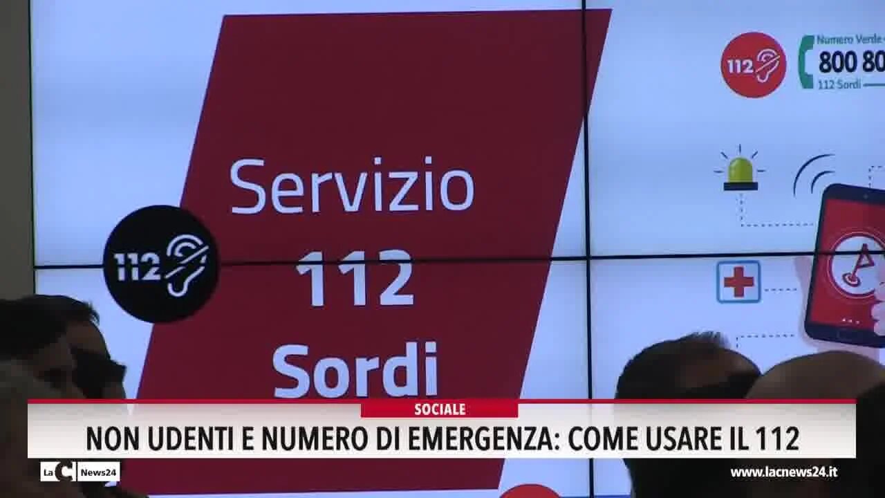 Non udenti e numero di emergenza, come usare il 112