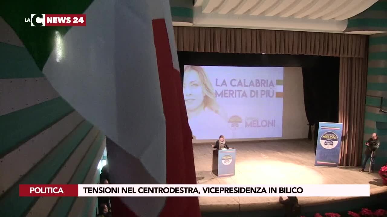 Tensioni nel centrodestra, vicepresidenza in bilico