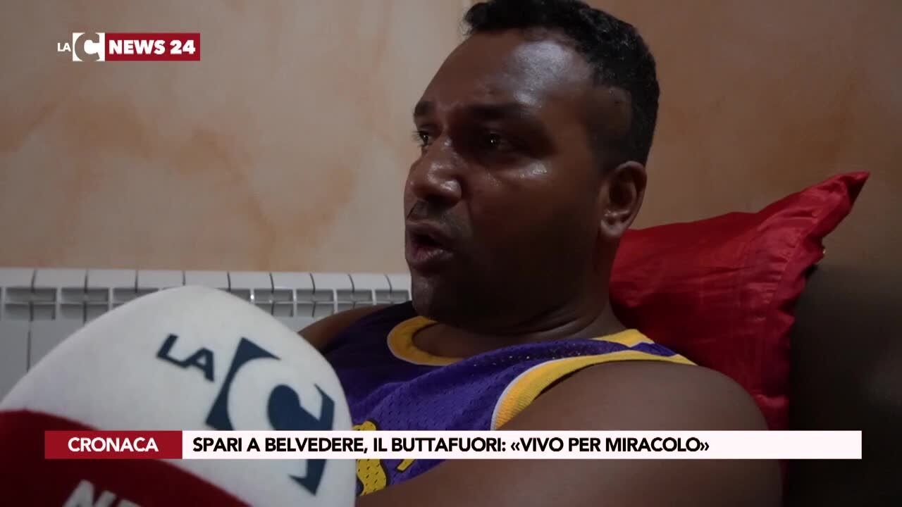 Spari a Belvedere, il buttafuori: «Vivo per miracolo»