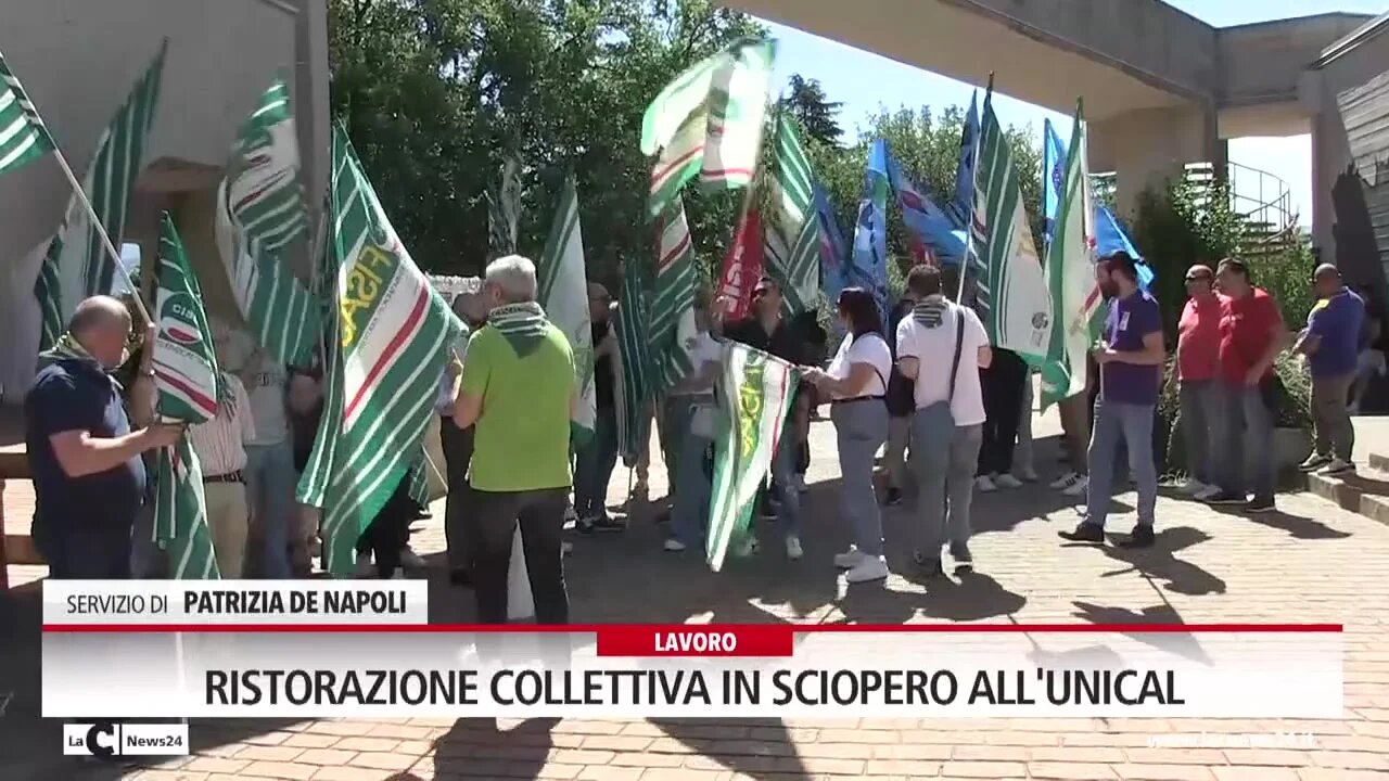 Ristorazione collettiva in sciopero all'Unical