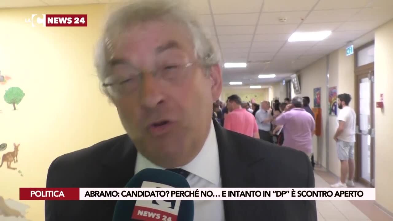 Abramo: candidato? Perché no… E intanto in “Dp” è scontro aperto