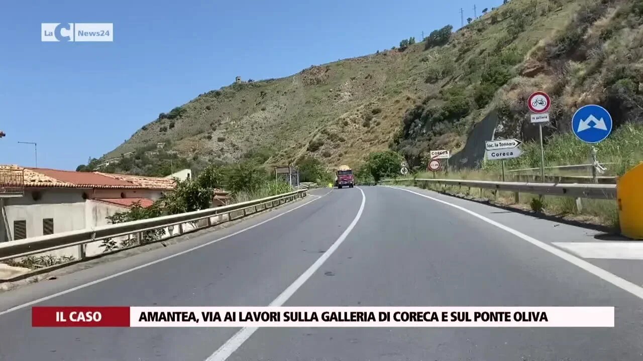 Amantea, via ai lavori sulla galleria di Coreca e sul ponte Oliva