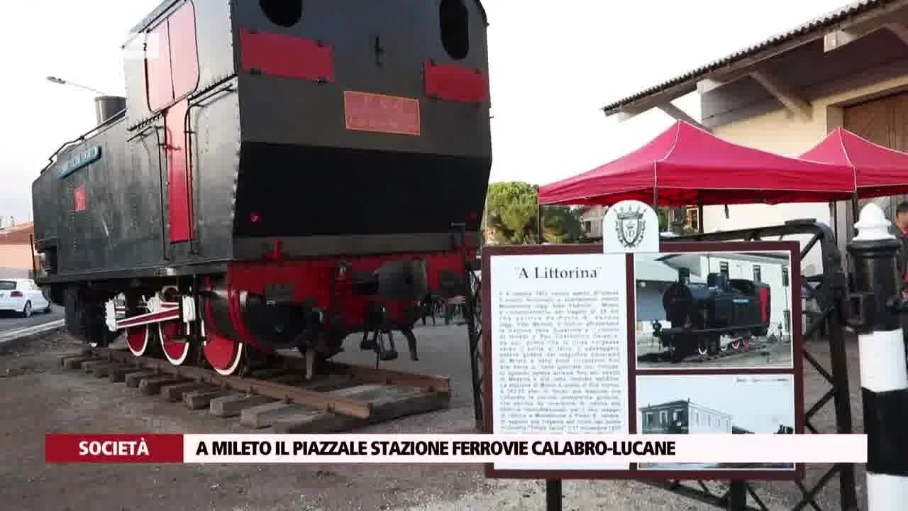 A Mileto il piazzale stazione Ferrovie Calabro-Lucane