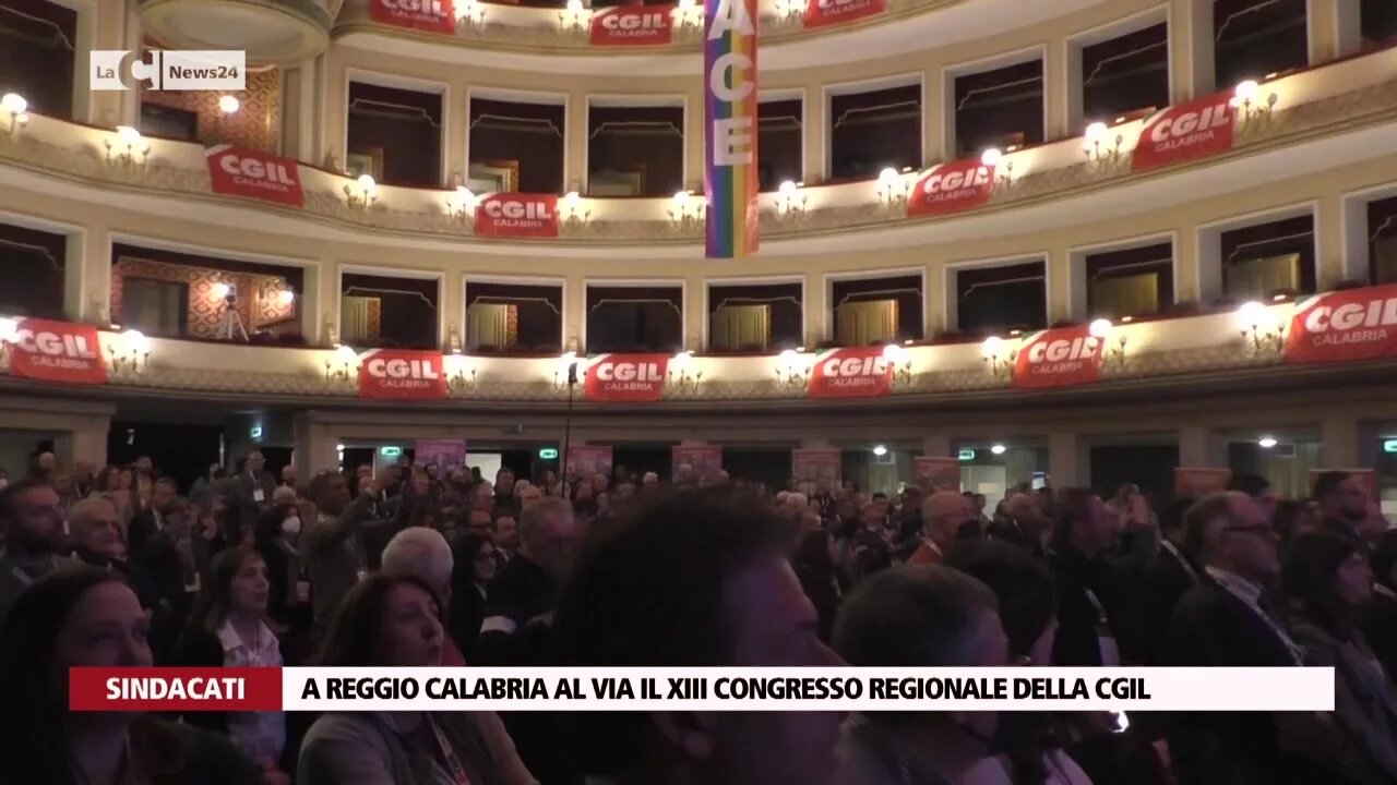 A Reggio Calabria al via il XIIIcongresso regionale della Cgil