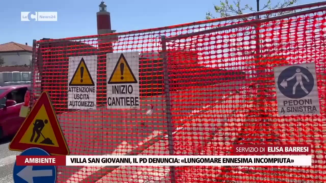 Villa San Giovanni, il Pd denuncia «lungomare ennesima incompiuta»