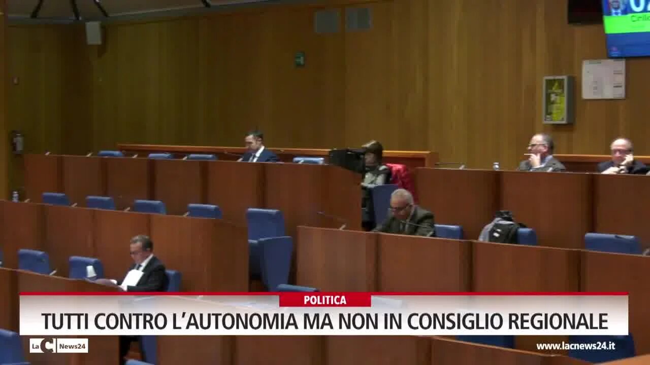 Tutti contro l’autonomia ma non in consiglio regionale