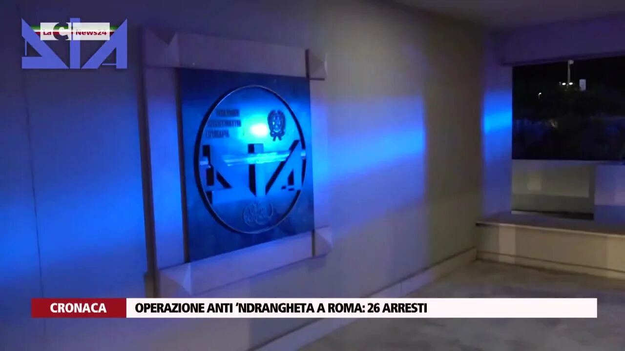 Operazione anti ‘ndrangheta a Roma: 26 arresti