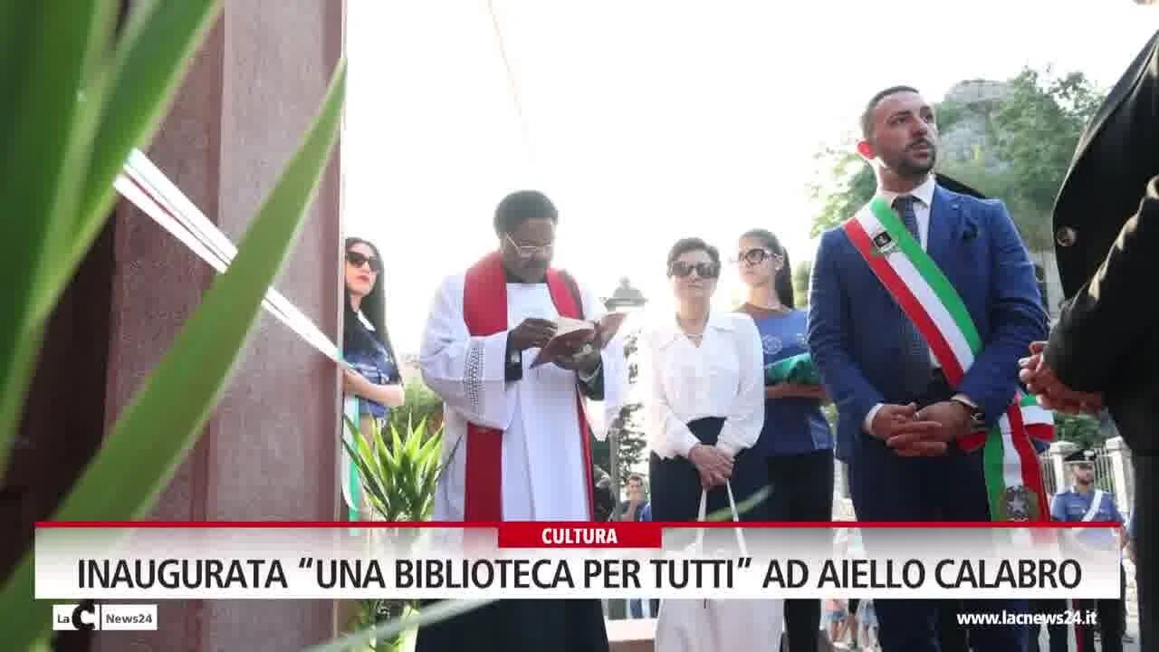 Inaugurata "una biblioteca per tutti" ad Aiello Calabro