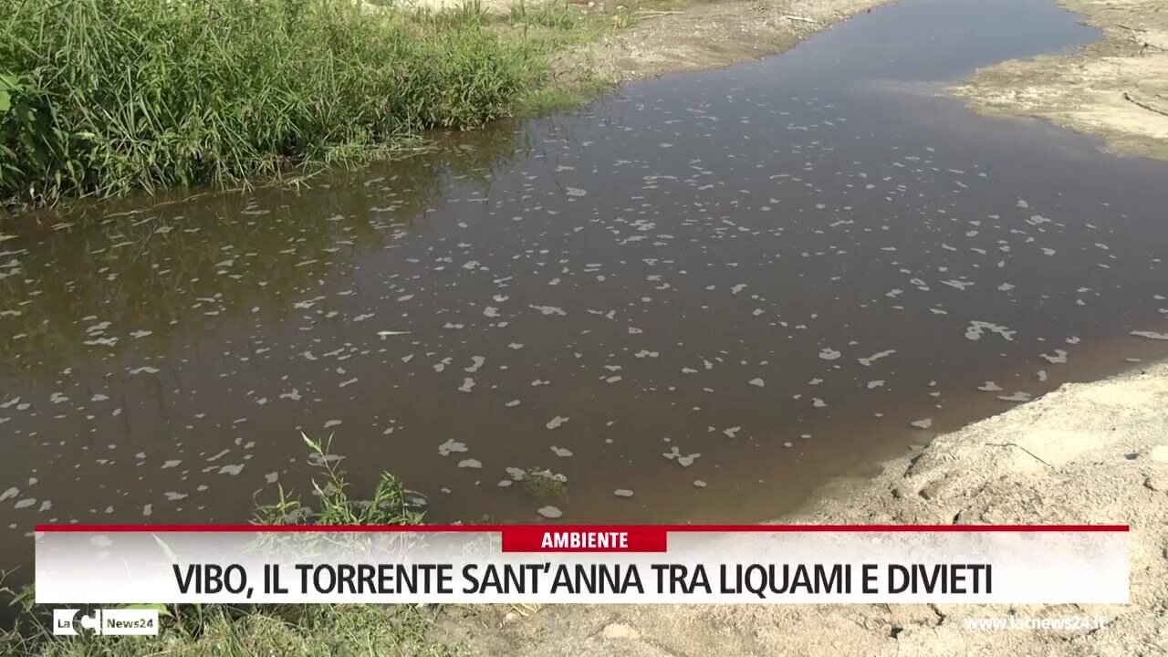 Vibo, il torrente Sant’Anna tra liquami e divieti