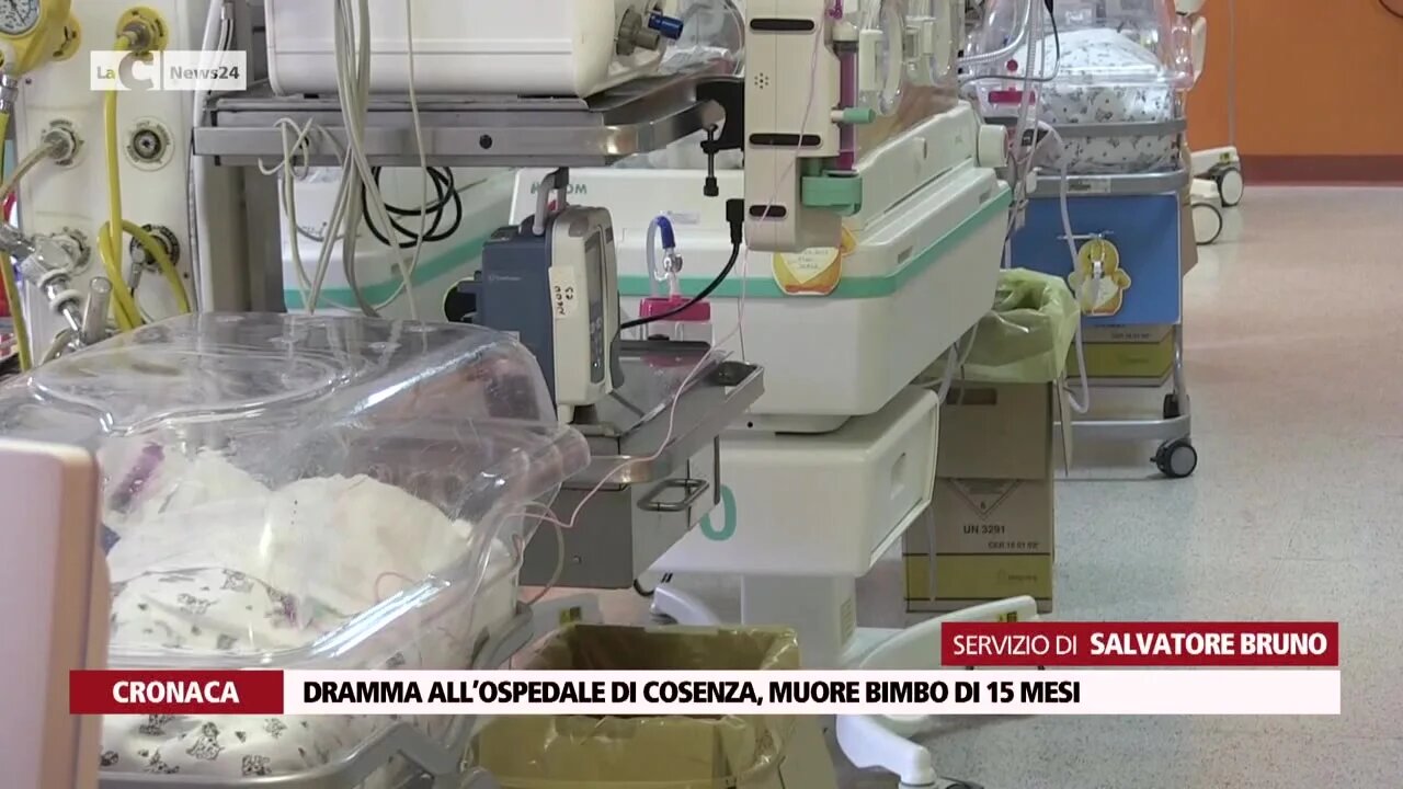 Dramma all’ospedale di Cosenza, muore bimbo di 15 mesi