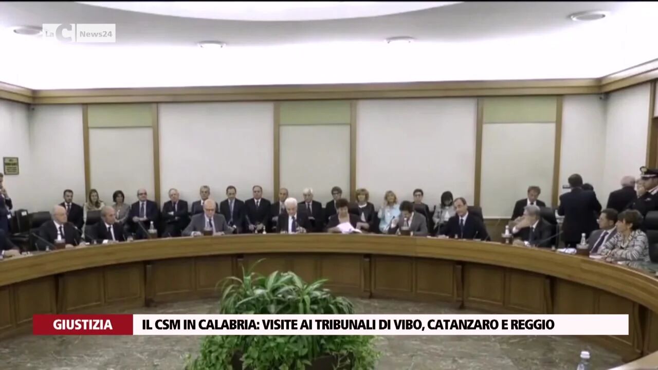 Il Csm in Calabria: visite ai tribunali di Vibo, Catanzaro e Reggio