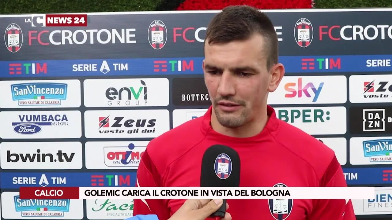 Golemic carica il Crotone in vista del Bologna