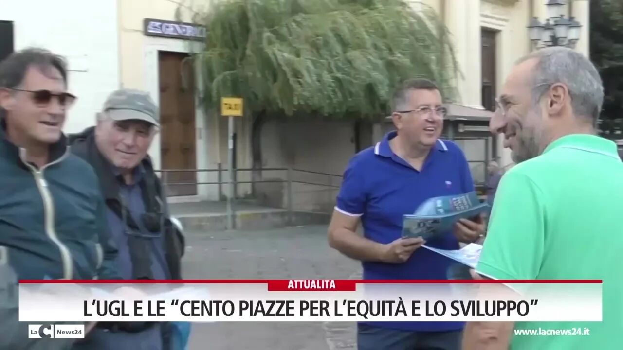L’Ugl e le Cento piazze per l’equità e lo sviluppo