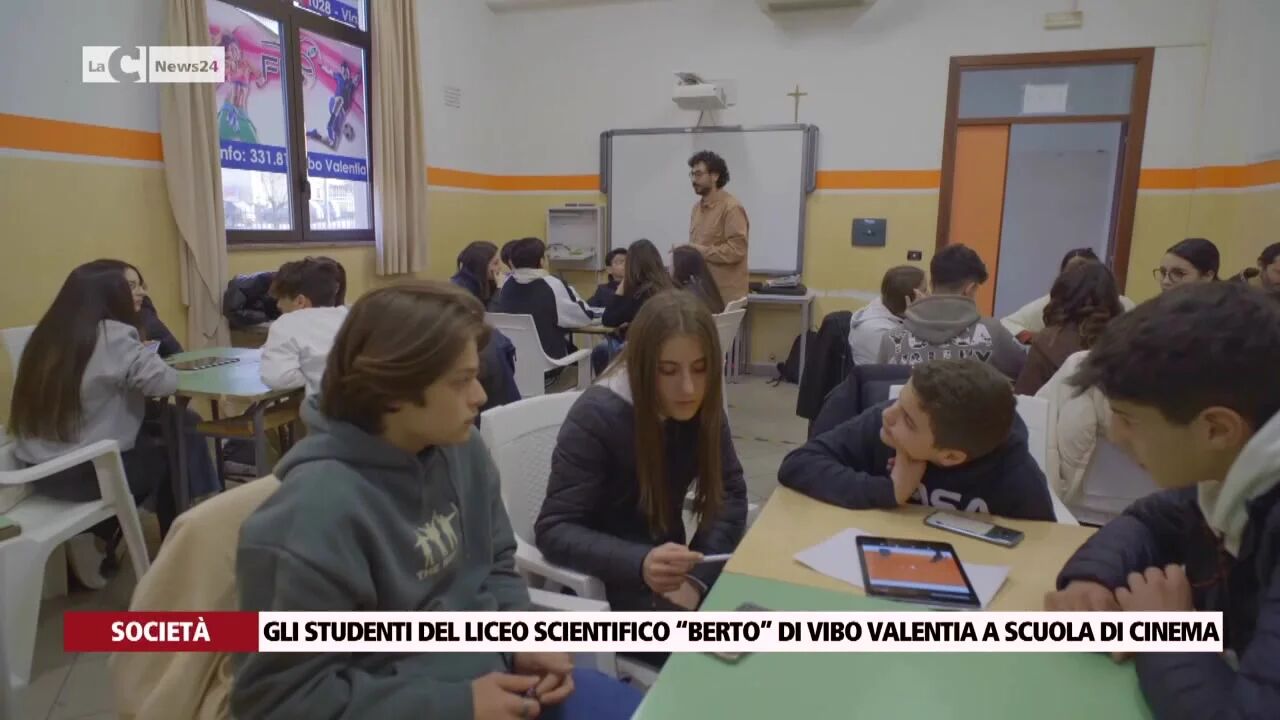 Gli studenti del liceo scientifico “Berto” di Vibo Valentia a scuola di cinema
