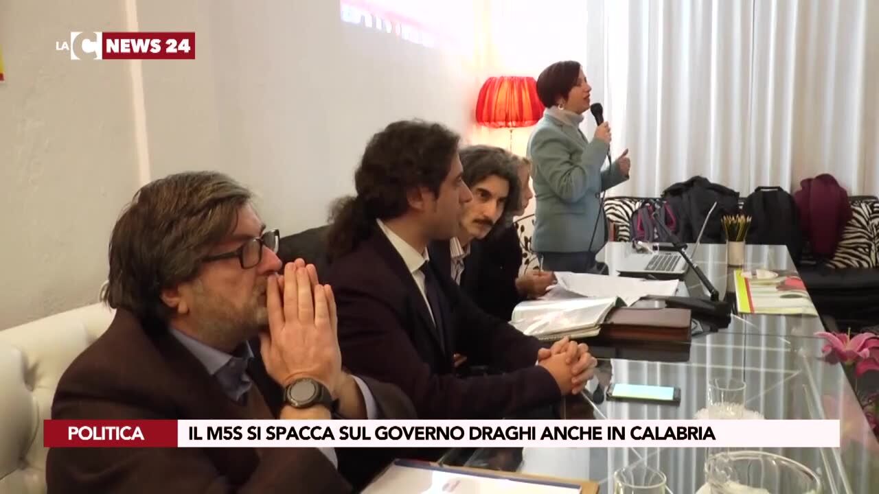 Il M5S si spacca sul governo Draghi anche in Calabria